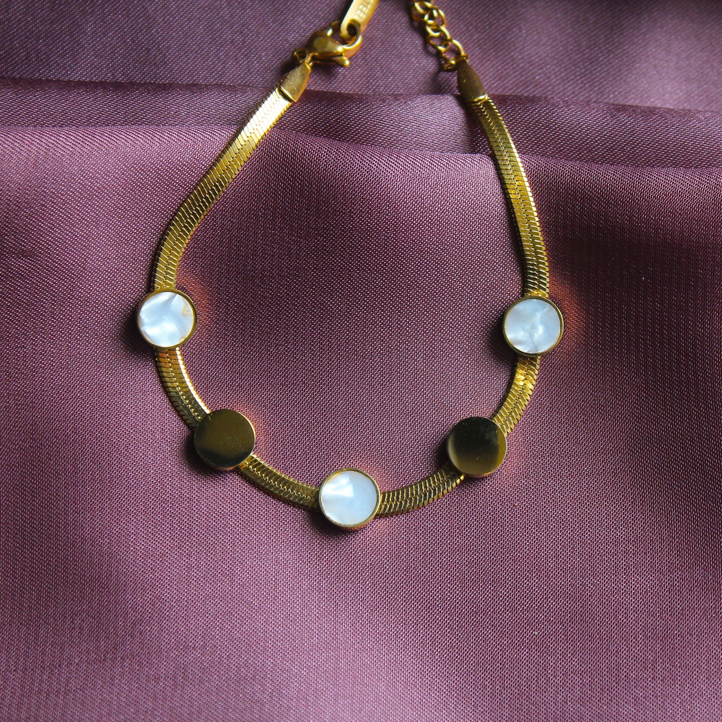 Moonstone Gold Bracelet