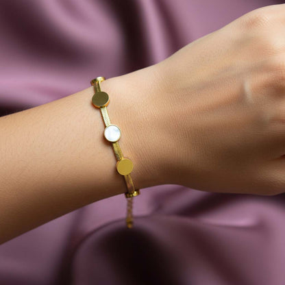 Moonstone Gold Bracelet