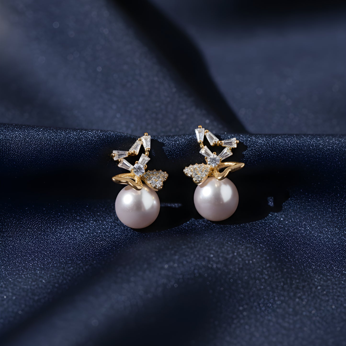 Starlit Pearl Studs