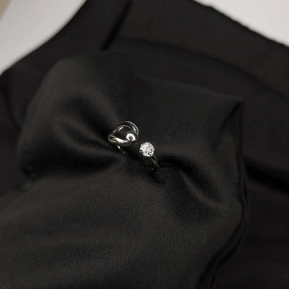 Pair of White Diamond Rings